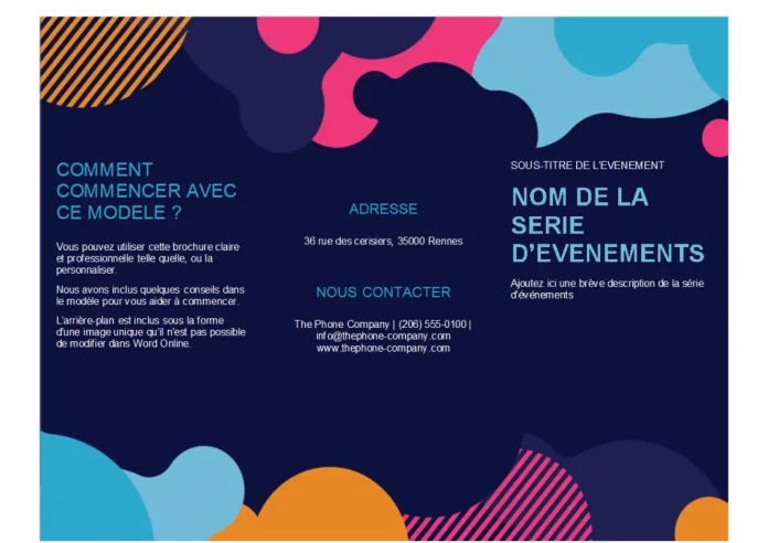 conception dépliant événement découvrez nos services de conception de dépliants pour vos événements. attirez l'attention avec des designs accrocheurs et informatifs qui reflètent l'essence de votre événement. nous vous accompagnons à chaque étape pour créer un dépliant efficace qui séduira votre public.