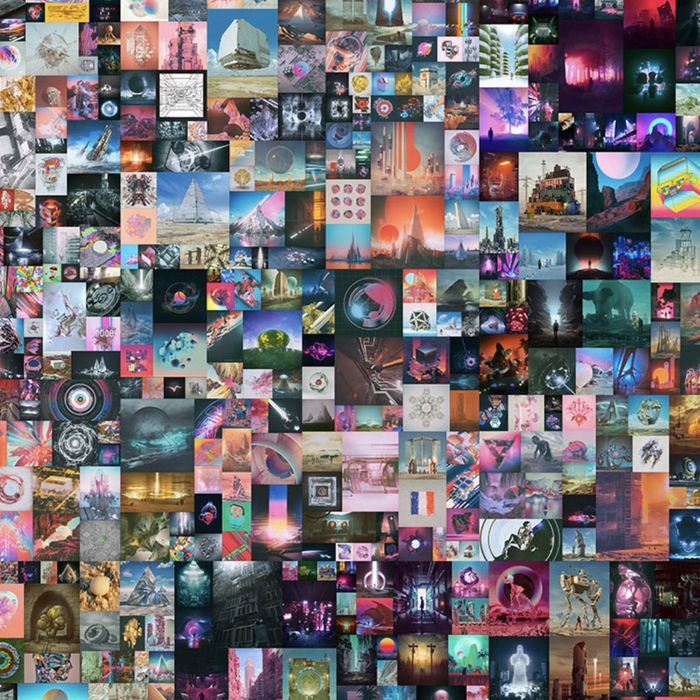 un collectionneur dépense 69,3 millions de dollars pour une œuvre nft de beeple et inaugure un nouvel espace dédié à l'art numérique à singapour.
