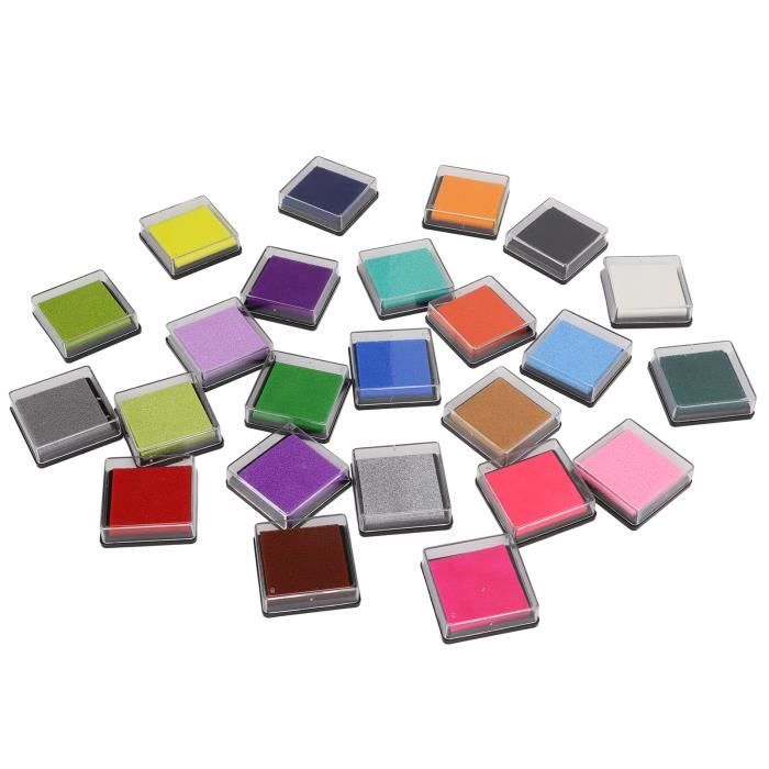 tampon encreur pour doigts avec 8 couleurs vives, idéal pour les activités créatives et ludiques des enfants. facile à utiliser et à nettoyer.